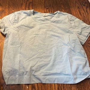 Wilfred blue cropped tee-shirt.